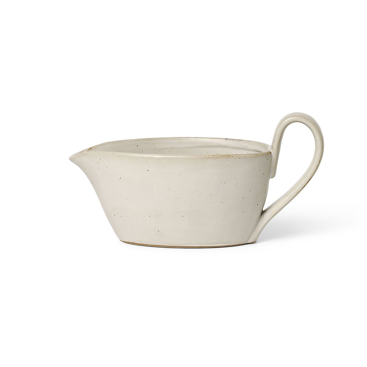Ferm Living Flow Saucenkännchen 30cl Off-white speckle