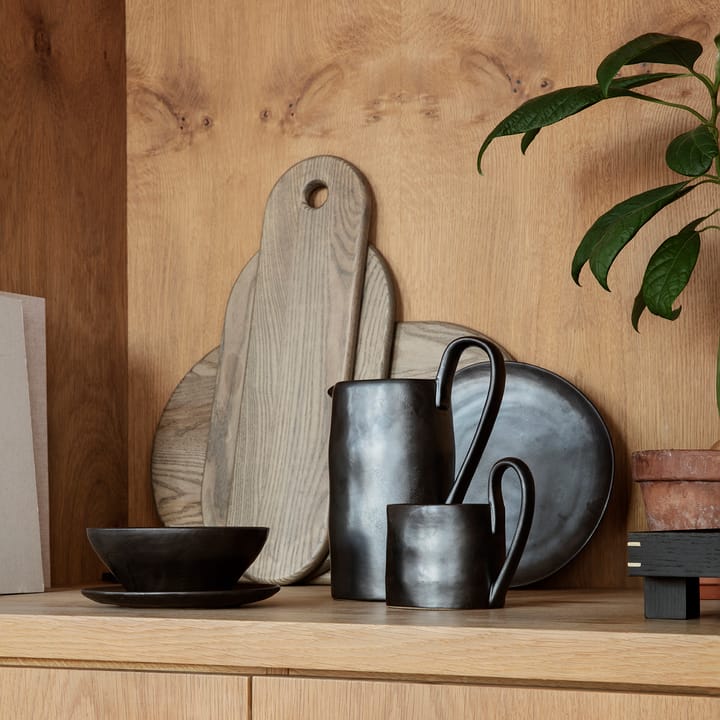 Flow Teller 22cm, Schwarz Ferm Living