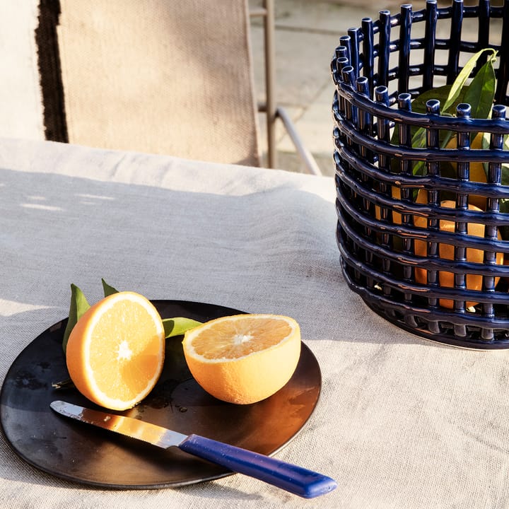 Flow Teller 22cm, Schwarz Ferm Living