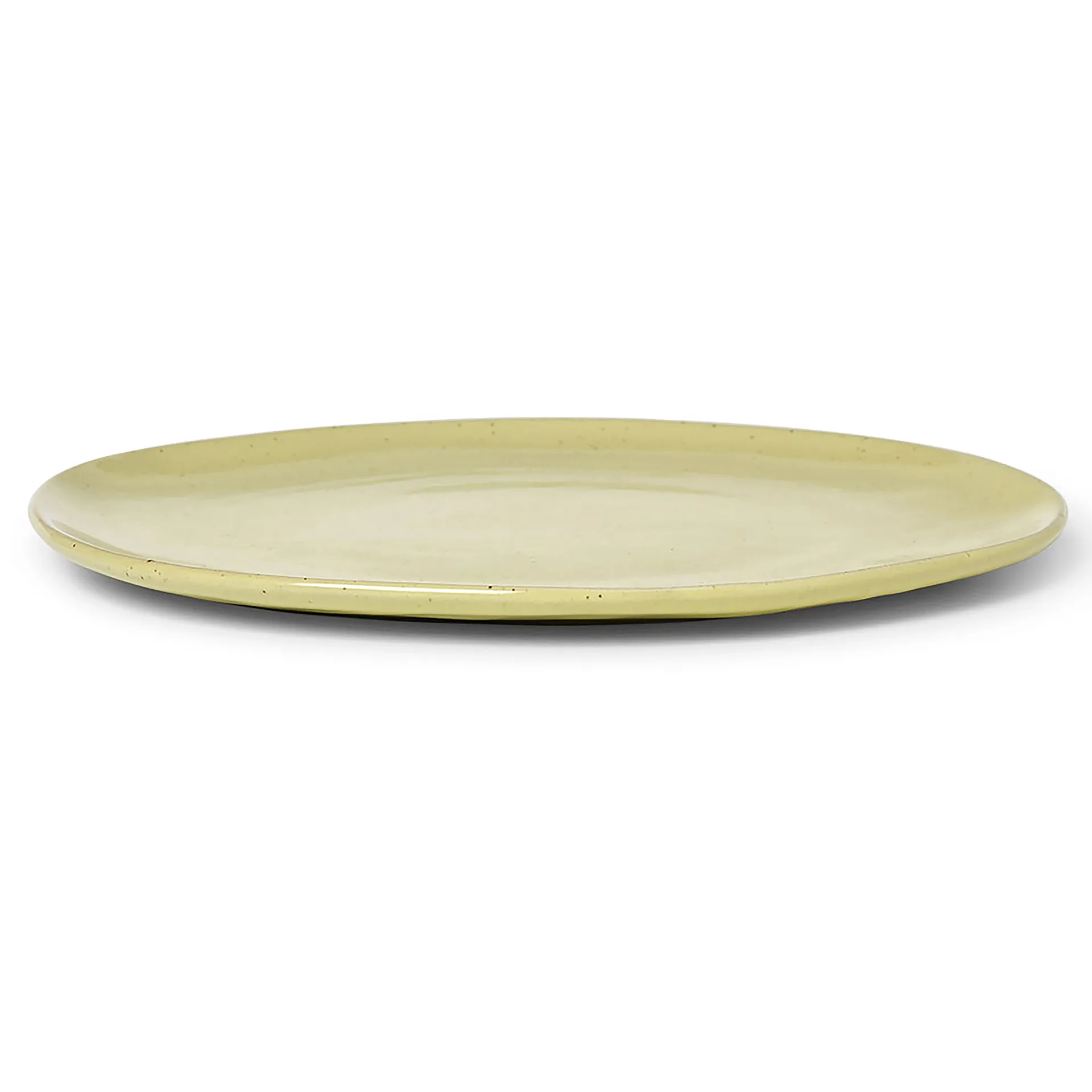Flow Teller 27cm, Yellow Speckle Ferm Living