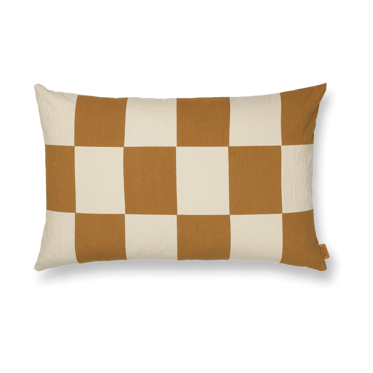 Ferm Living Fold patchwork Kissenbezug 40x60 cm Sugar kelp-undyed