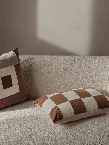 Fold patchwork Kissenbezug 40x60 cm - Sugar kelp-undyed - Ferm Living