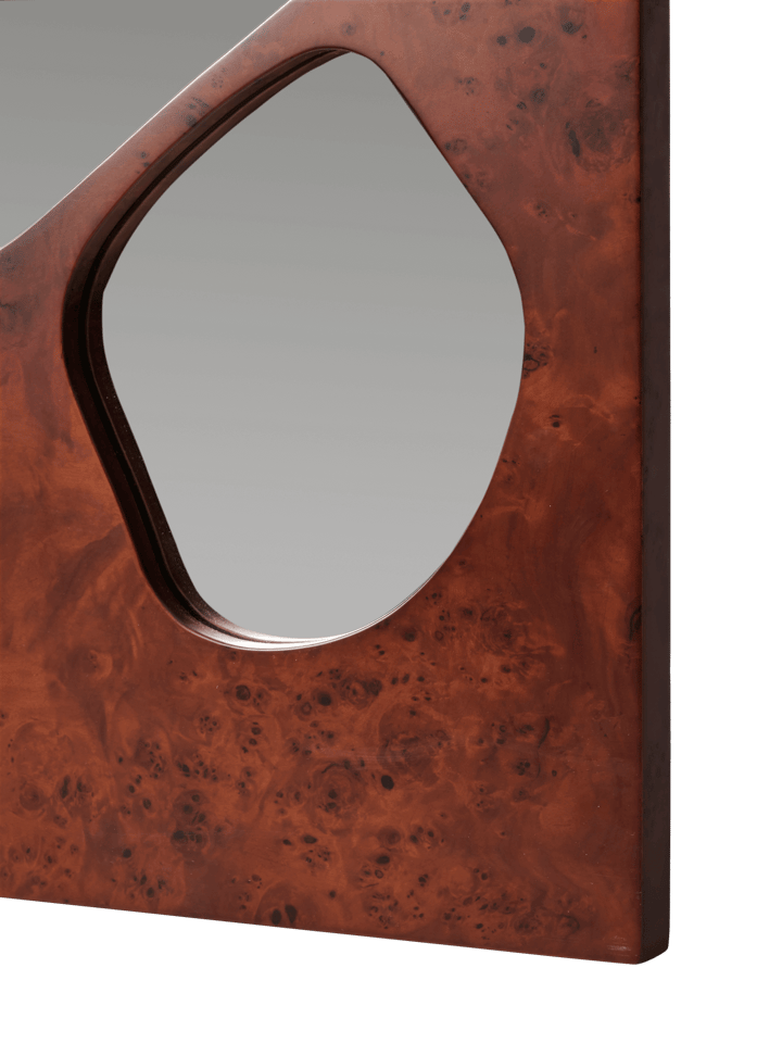 Folia Spiegel, Dark stained burl, 82 cm Ferm Living