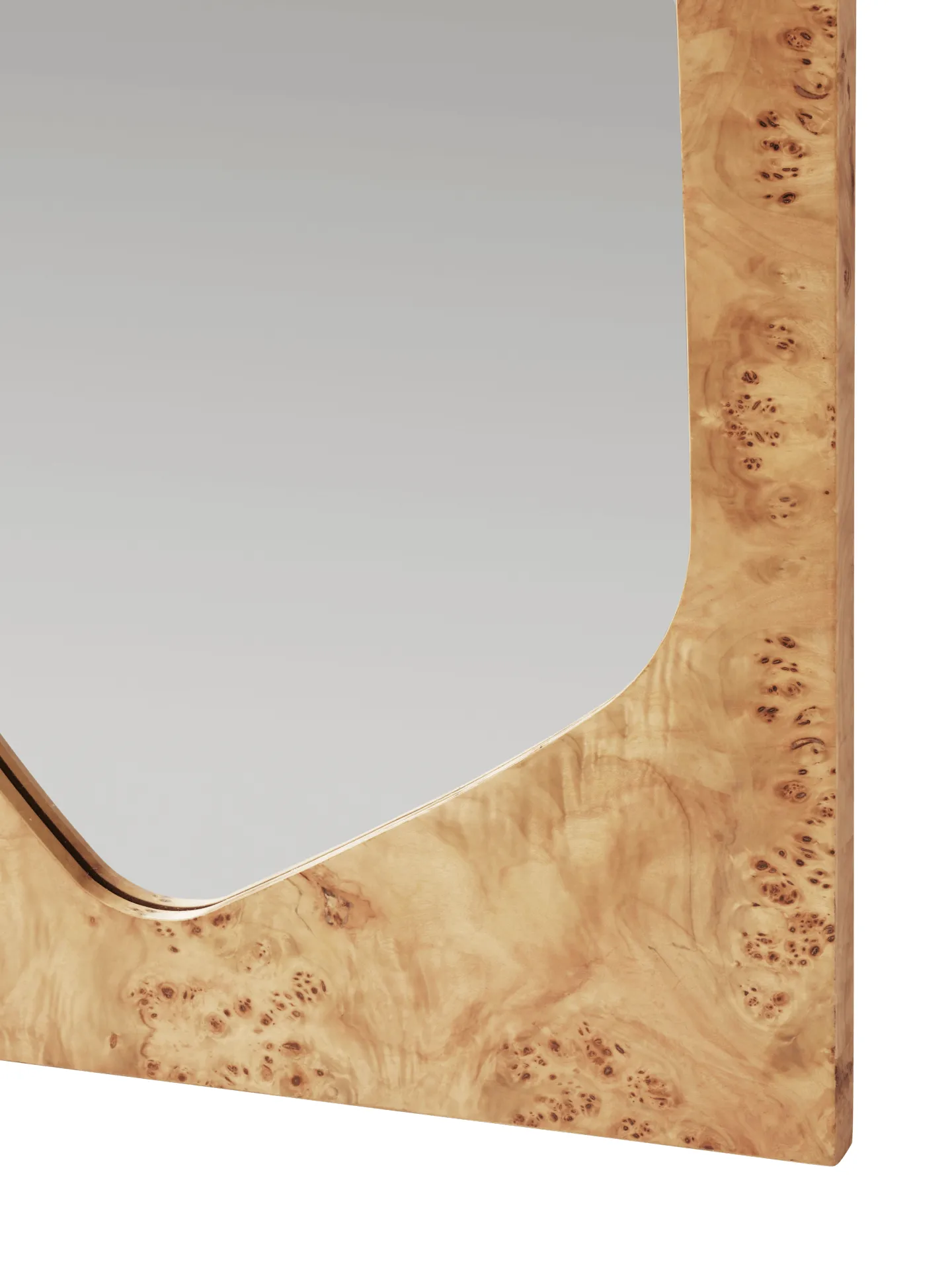 Folia Spiegel, Natural burl, 135 cm Ferm Living