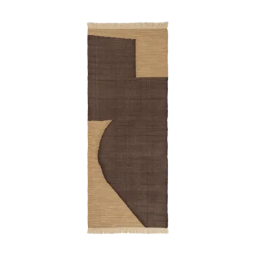 Forene Laufmatte - Tan-Chocolate, 80x200 cm - Ferm Living
