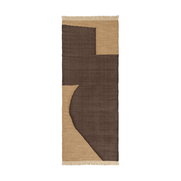 Forene Laufmatte - Tan-Chocolate, 80x200 cm - ferm LIVING