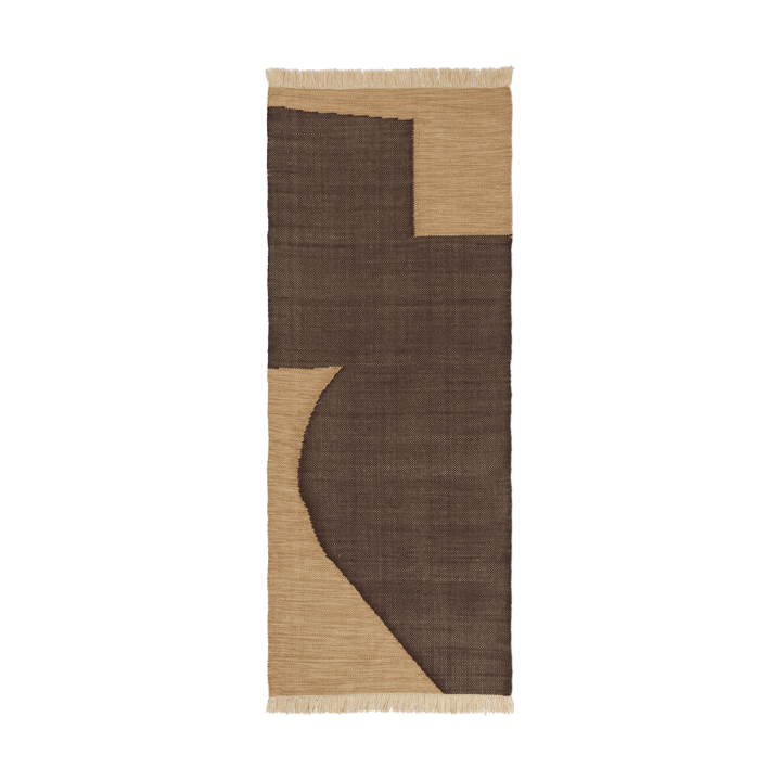 Forene Laufmatte - Tan-Chocolate, 80x200 cm - Ferm LIVING