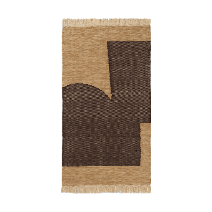 Forene Teppich - Tan-Chocolate, 80x140 cm - Ferm LIVING