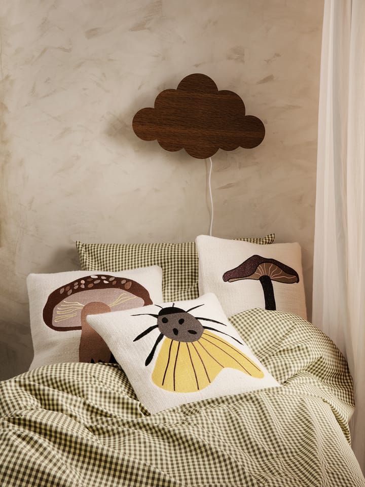 Forest besticktes Kissen 40 x 40cm, Lactarius Ferm Living