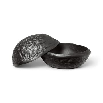 Forest nut Box Nussschale mit Deckel 7,5cm - Blackened Aluminium - Ferm Living