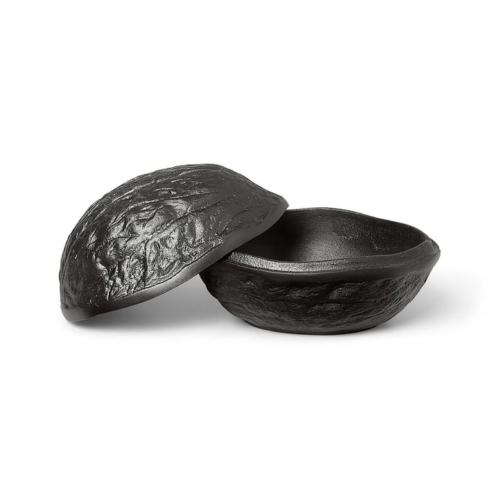 Forest nut Box Nussschale mit Deckel 7,5cm, Blackened Aluminium Ferm Living