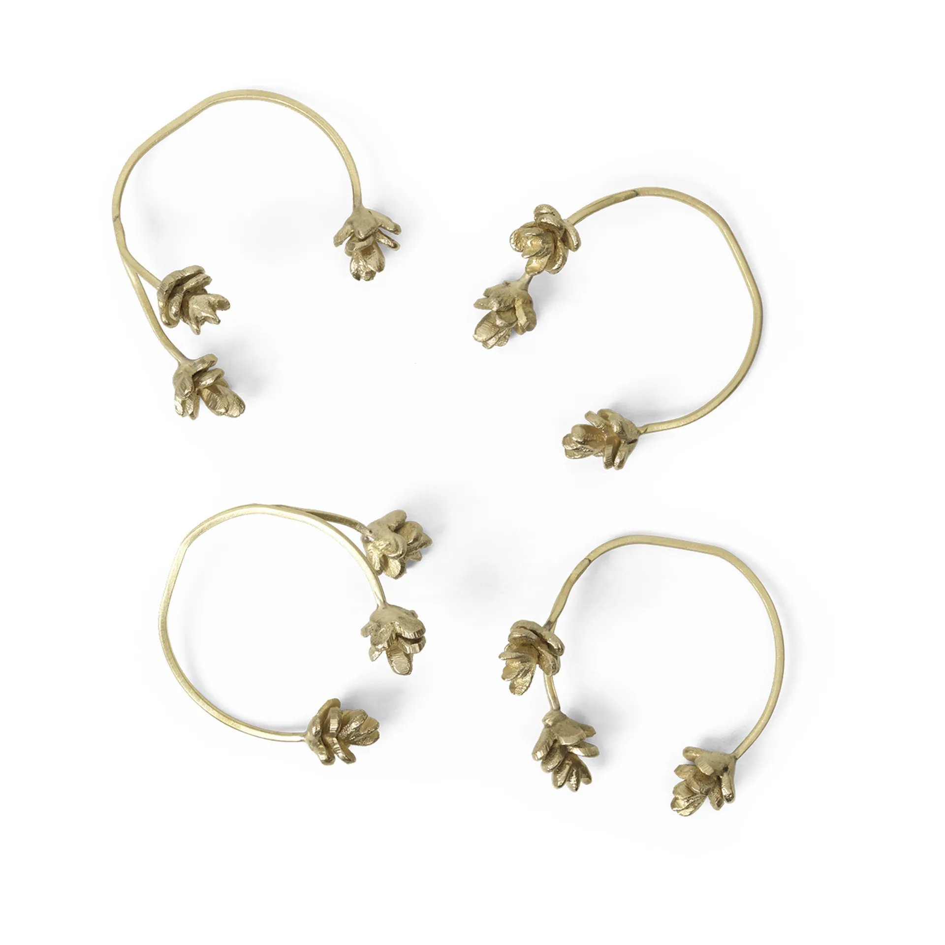 Forest Serviettenring 4er Pack, Brass Ferm Living