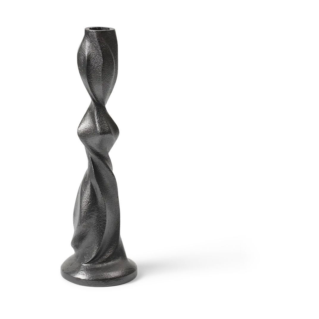 Gale Kerzenhalter 25 cm, Blackened Aluminium Ferm Living