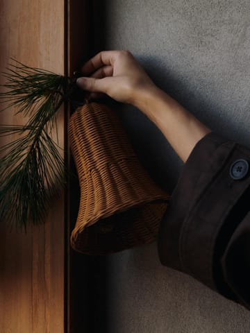 Geflochtene Glocken Weihnachtsanhänger 20 cm 2er-Pack - Natural - Ferm Living