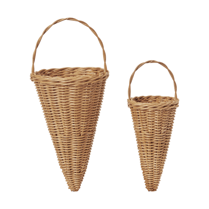 Geflochtene Kegel Weihnachtsschmuck 18 cm - Natural - Ferm Living