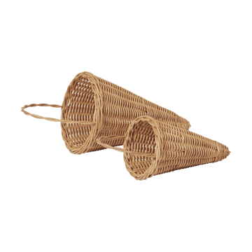 Geflochtene Kegel Weihnachtsschmuck 18 cm - Natural - Ferm Living