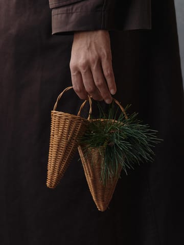 Geflochtene Kegel Weihnachtsschmuck 18 cm - Natural - Ferm Living