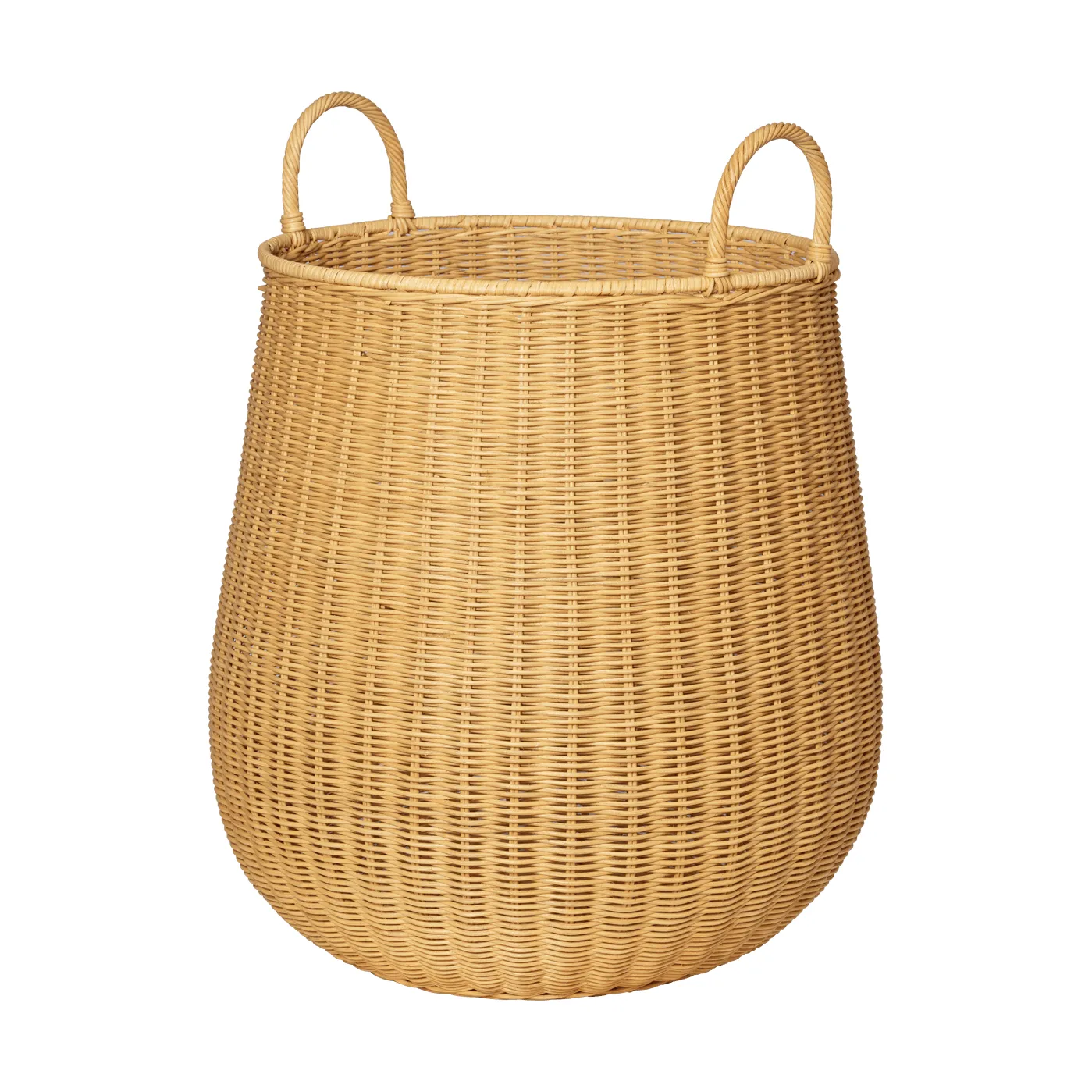 Geflochtener Wäschekorb, Medium, naturfarben Ferm Living
