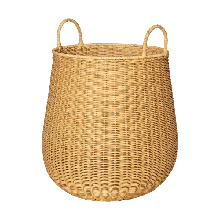 Geflochtener Wäschekorb - Medium, naturfarben - Ferm Living