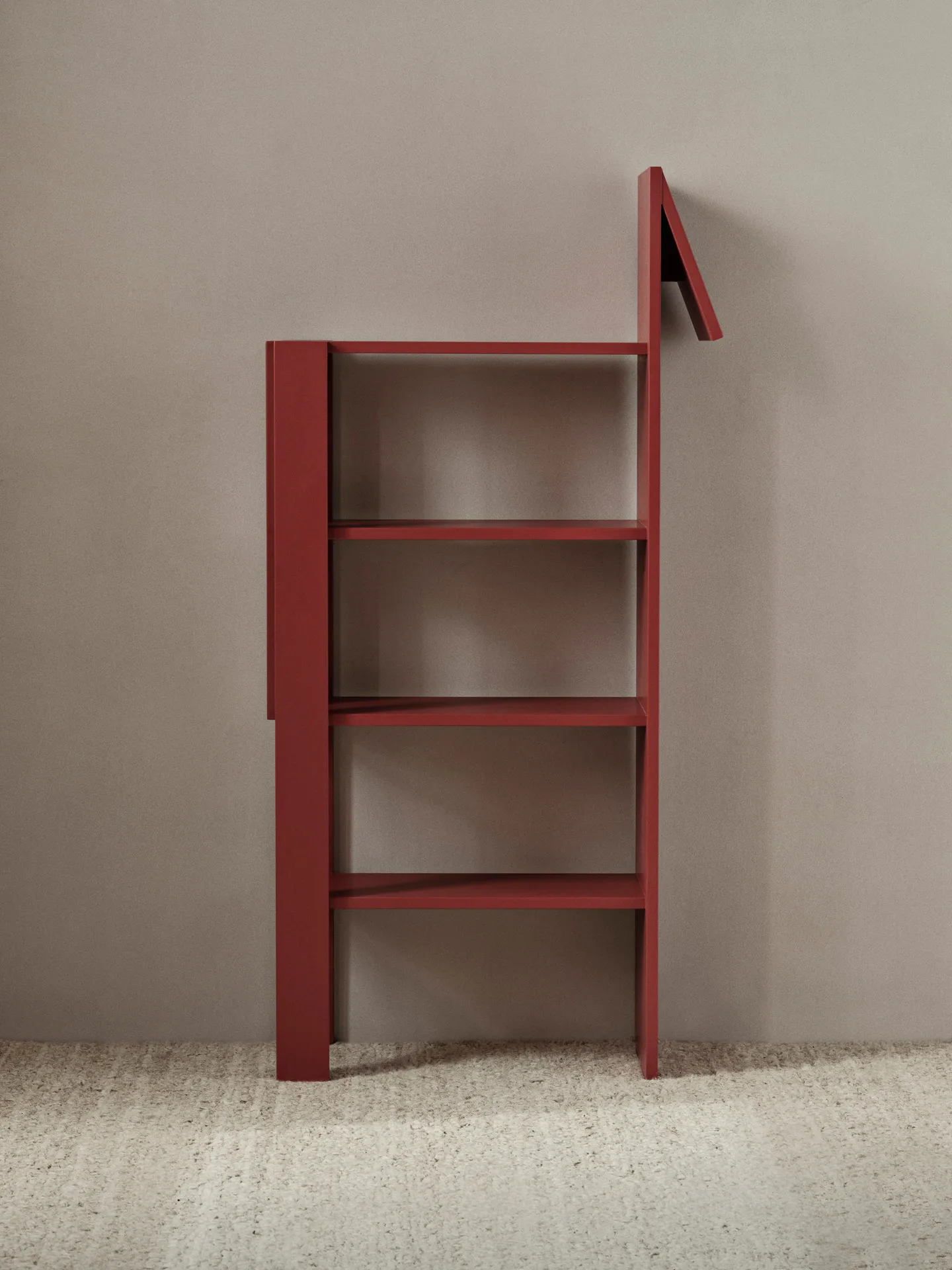 Giraffe Bücherregal 69x140 cm, Poppy Red Ferm Living