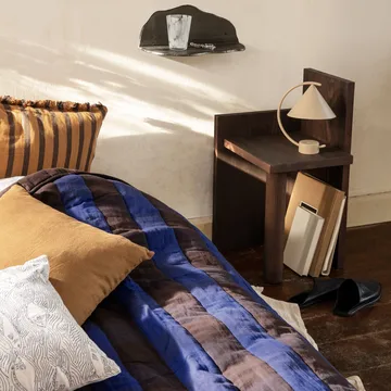 Grand Decke 120 x 170cm - Chocolate-bright blue - Ferm Living