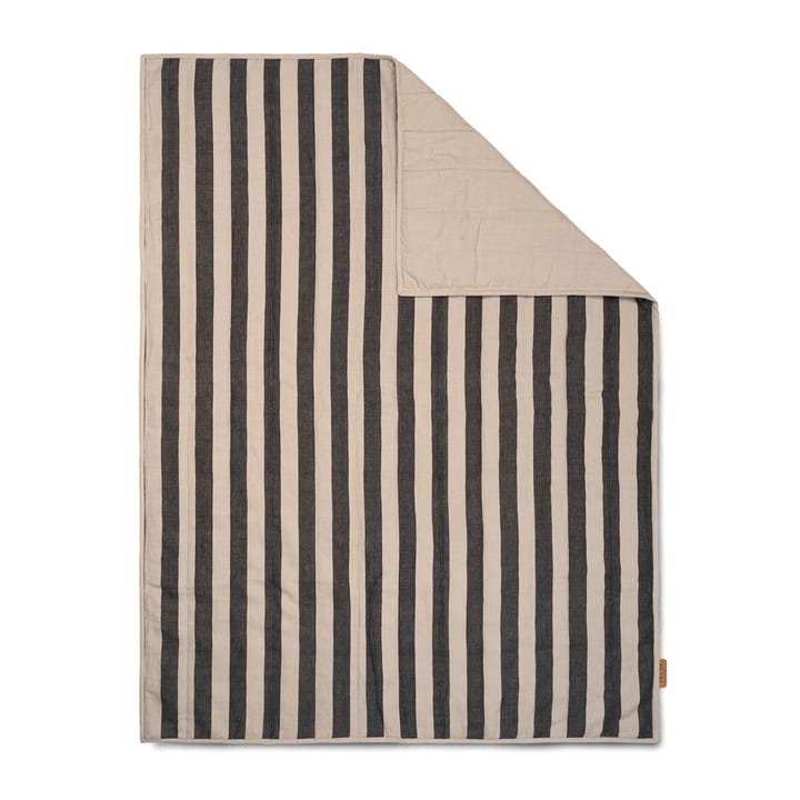 Grand Decke 120 x 170cm - Sand-black - ferm LIVING