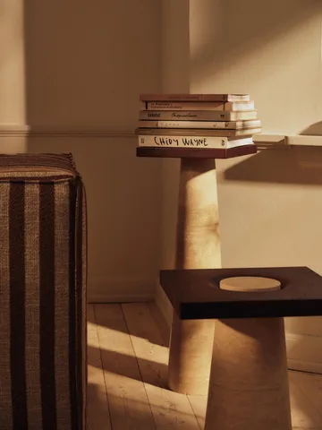 Grova Sockel - Travertine, 30x30x80 cm - Ferm Living