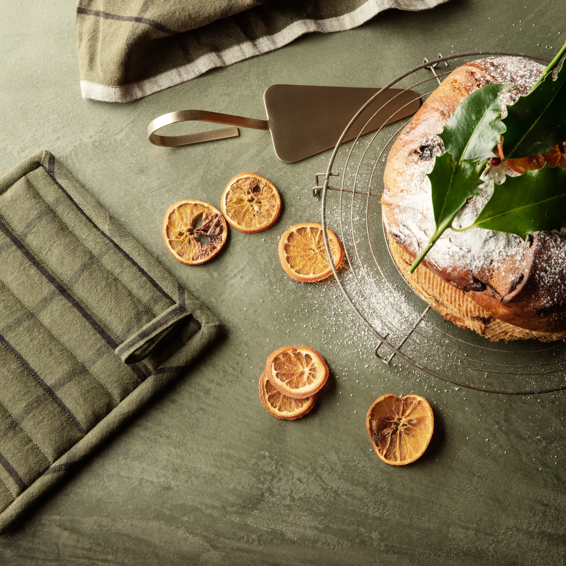 Hale Topflappen 2er Pack, Grün-schwarz Ferm Living