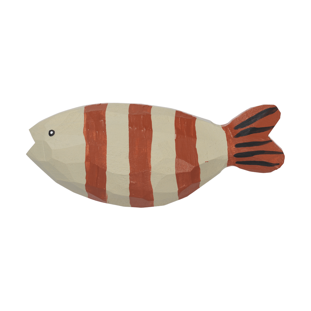 Ferm Living Harbour Haken Fisk, Baked Clay-Light Cele