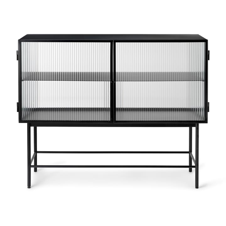 Haze sideboard - Black-welliges Glas - Ferm LIVING