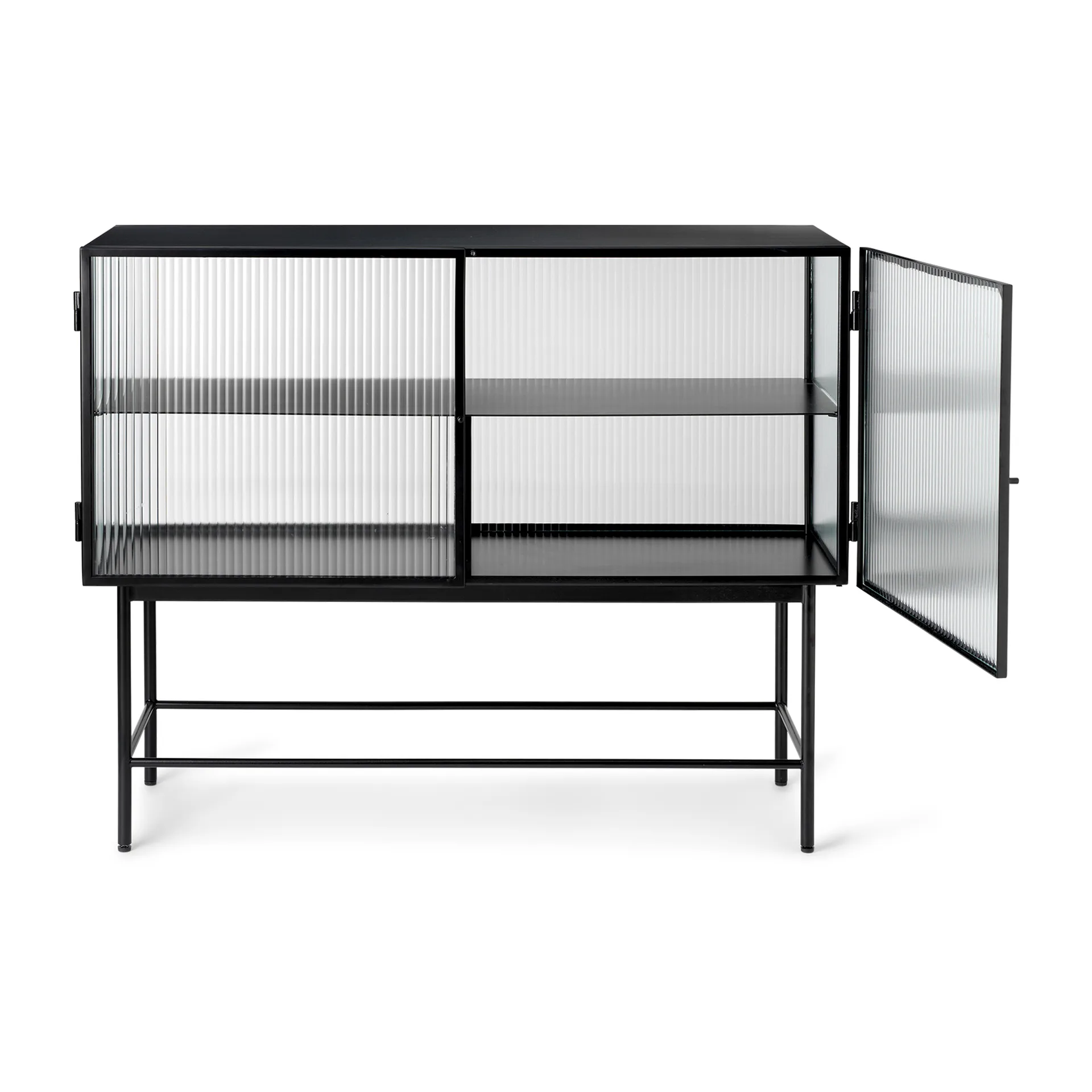 Haze sideboard, Black-welliges Glas Ferm Living