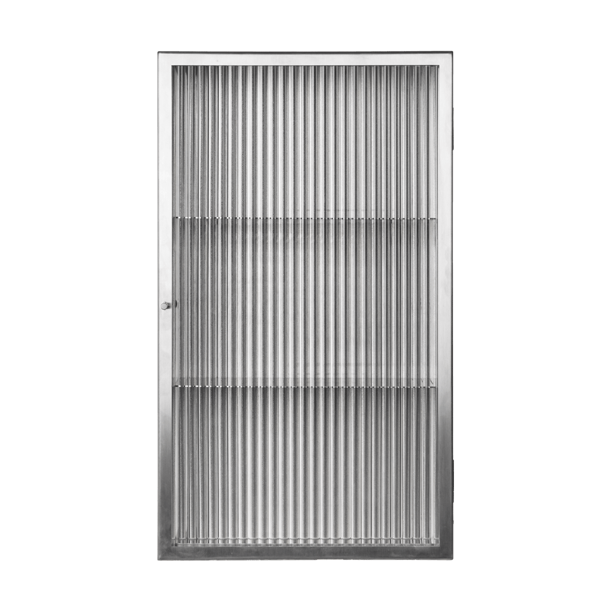 Ferm Living Haze Wandschrank Reeded glass - stainless steel