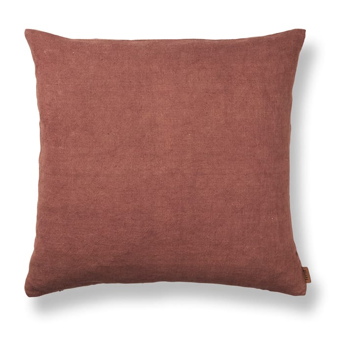 Heavy Linen Kissen 50 x 50cm - Berry Red - ferm LIVING