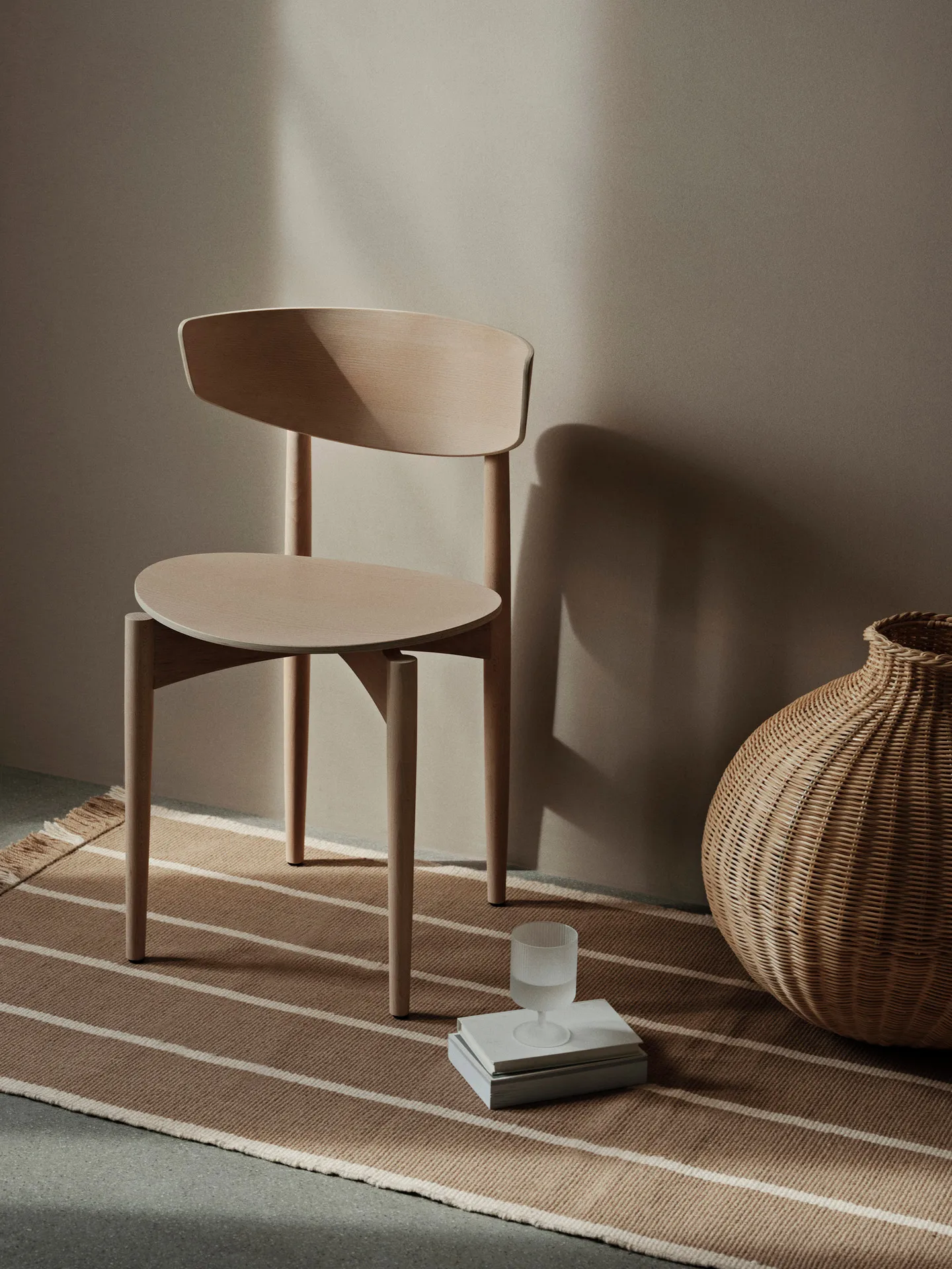 Herman Stuhl, White Oiled Beech Ferm Living