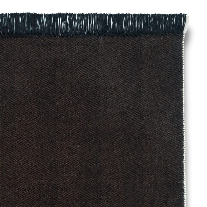 Herringbone Wolldecke 120 x 80cm, Dark coffee Ferm Living