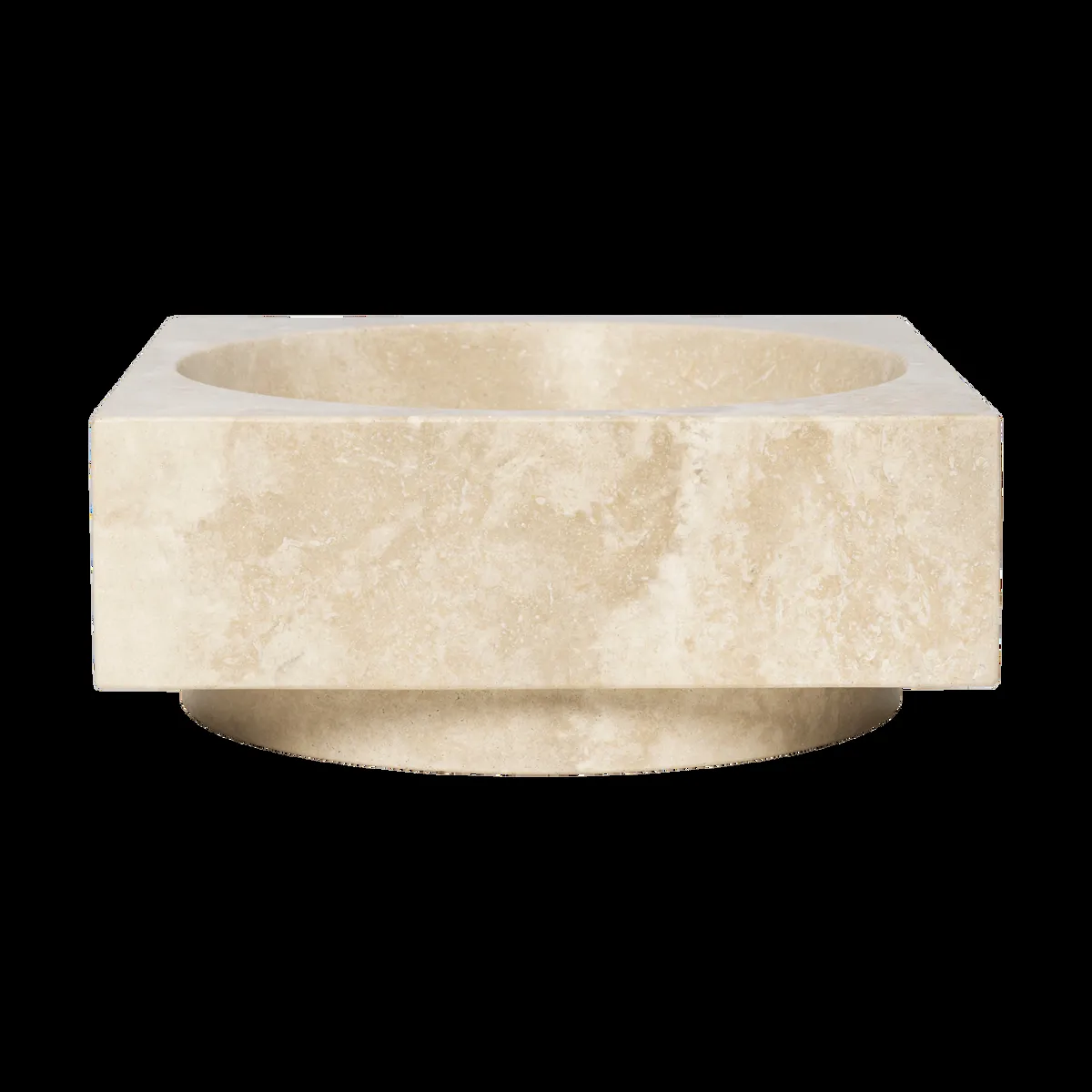 Ferm Living Hew Dekorationsschale hoch Travertine