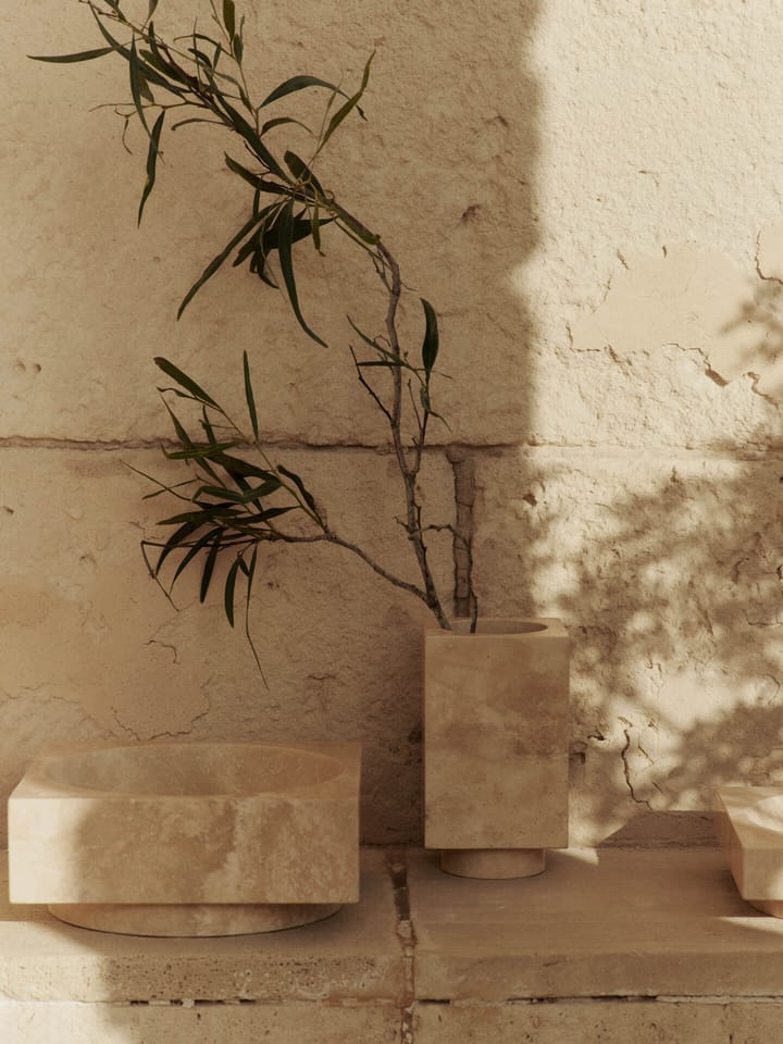 Hew Dekorationsschale hoch, Travertine Ferm Living