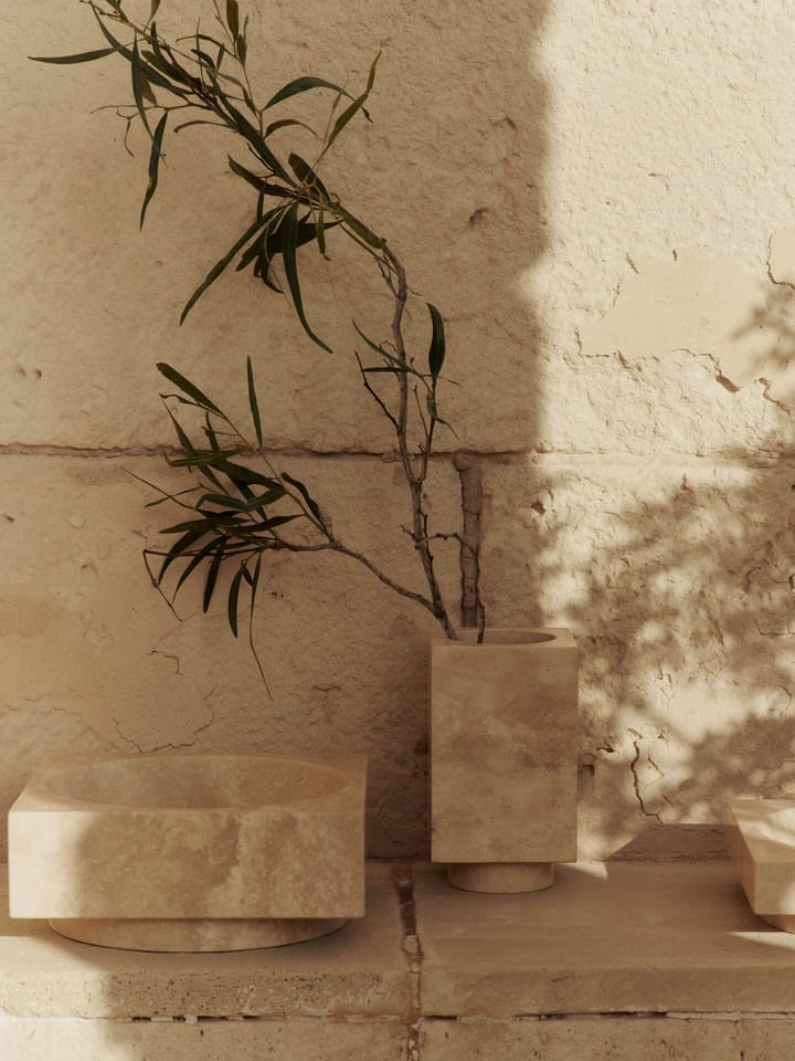 Hew Vase 21 cm, Travertine Ferm Living