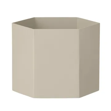 Hexagon Blumentopf grau - Xlarge - Ferm Living