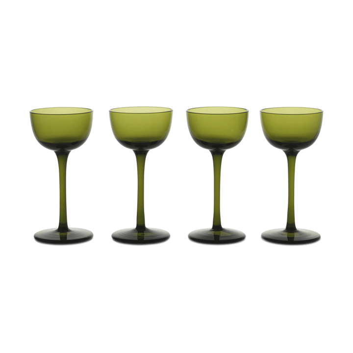 Host Likörglas 4er-Pack - Moss Green - Ferm LIVING