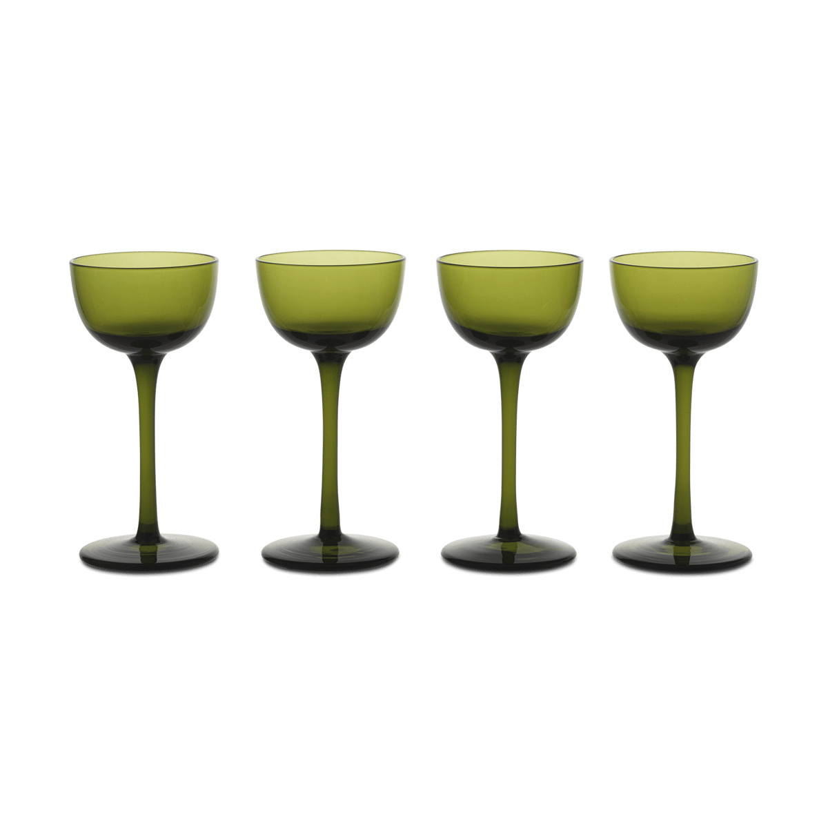 Ferm Living Host Likörglas 4er-Pack Moss Green
