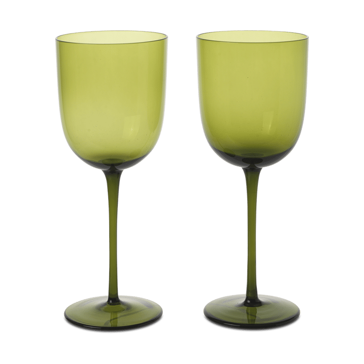 Host Weißweinglas 30 cl 2er-Pack - Moss Green - ferm LIVING