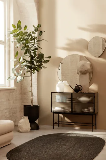 Hourglass Blumentopf medium Ø40 cm - Schwarz-dunkelgrau - Ferm Living