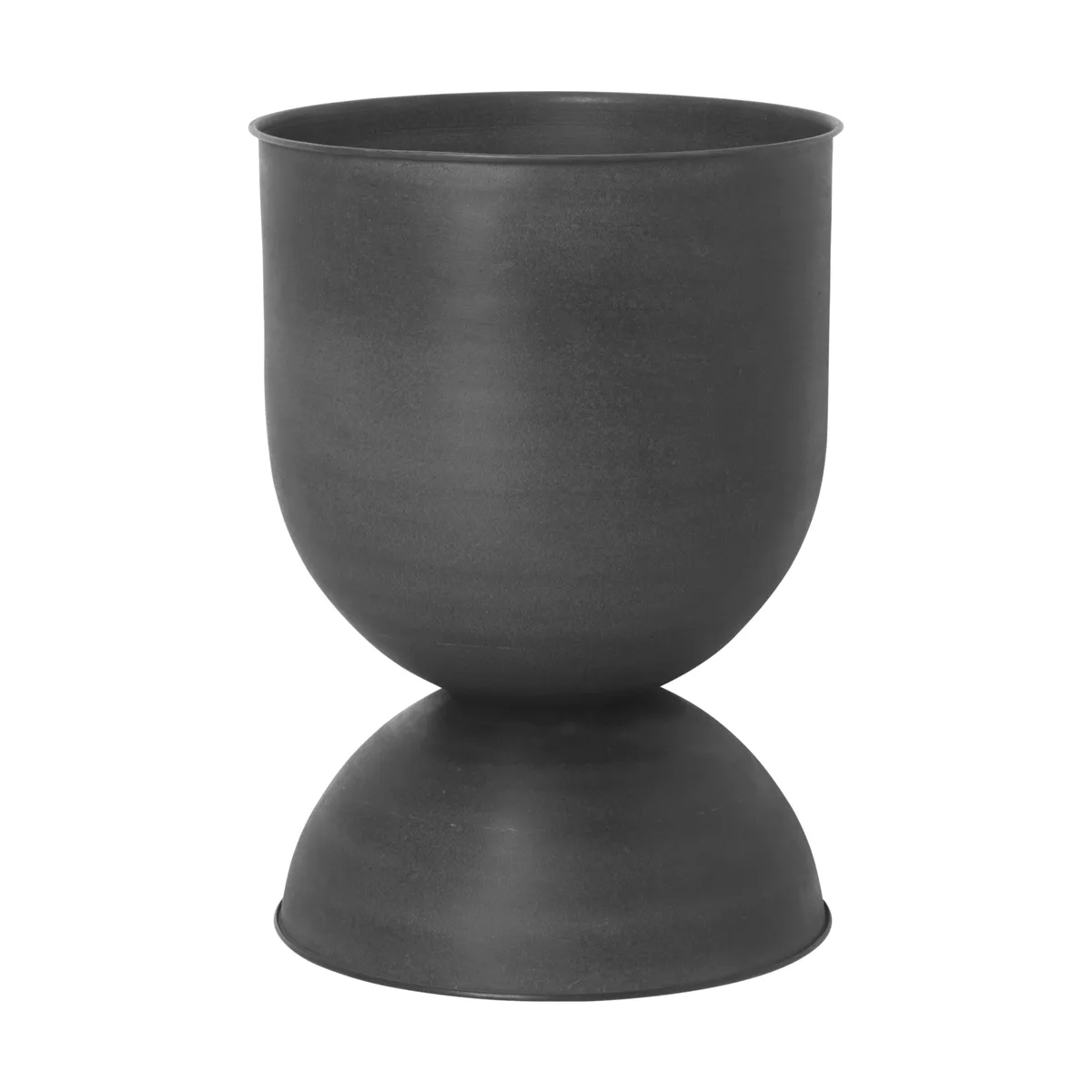 Ferm Living Hourglass Blumentopf medium Ø41 cm Schwarz-dunkelgrau