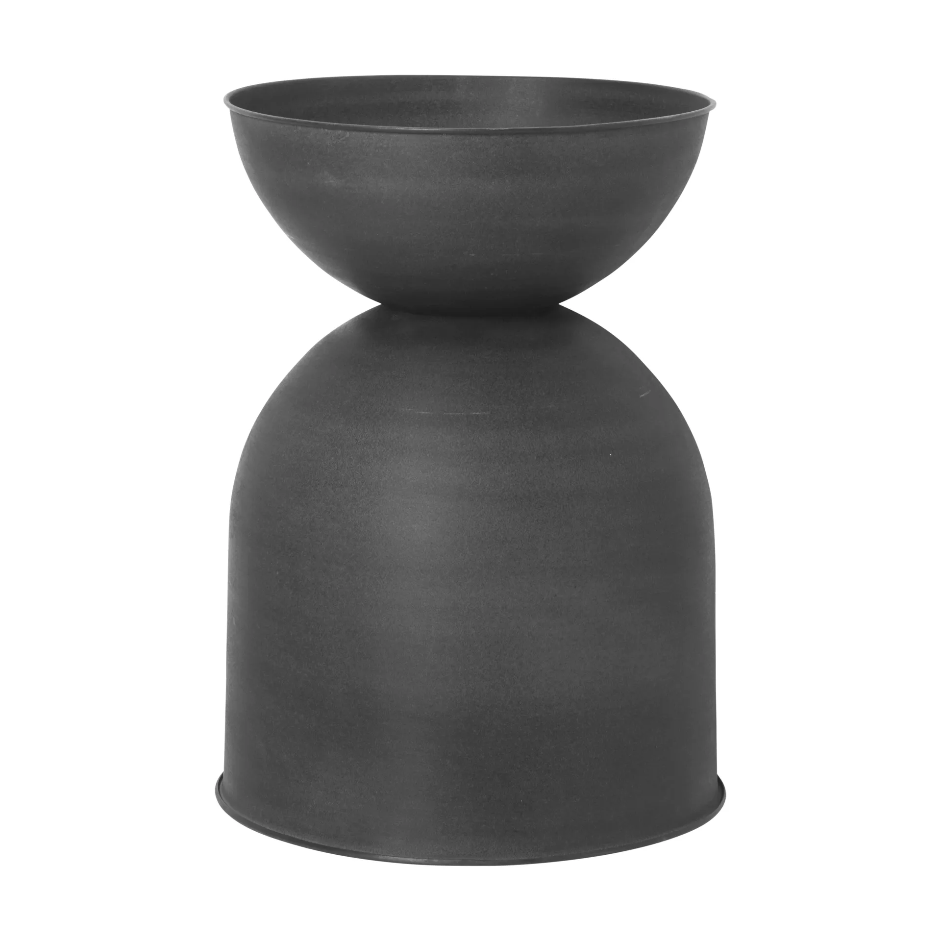 Hourglass Blumentopf medium Ø41 cm, Schwarz-dunkelgrau Ferm Living