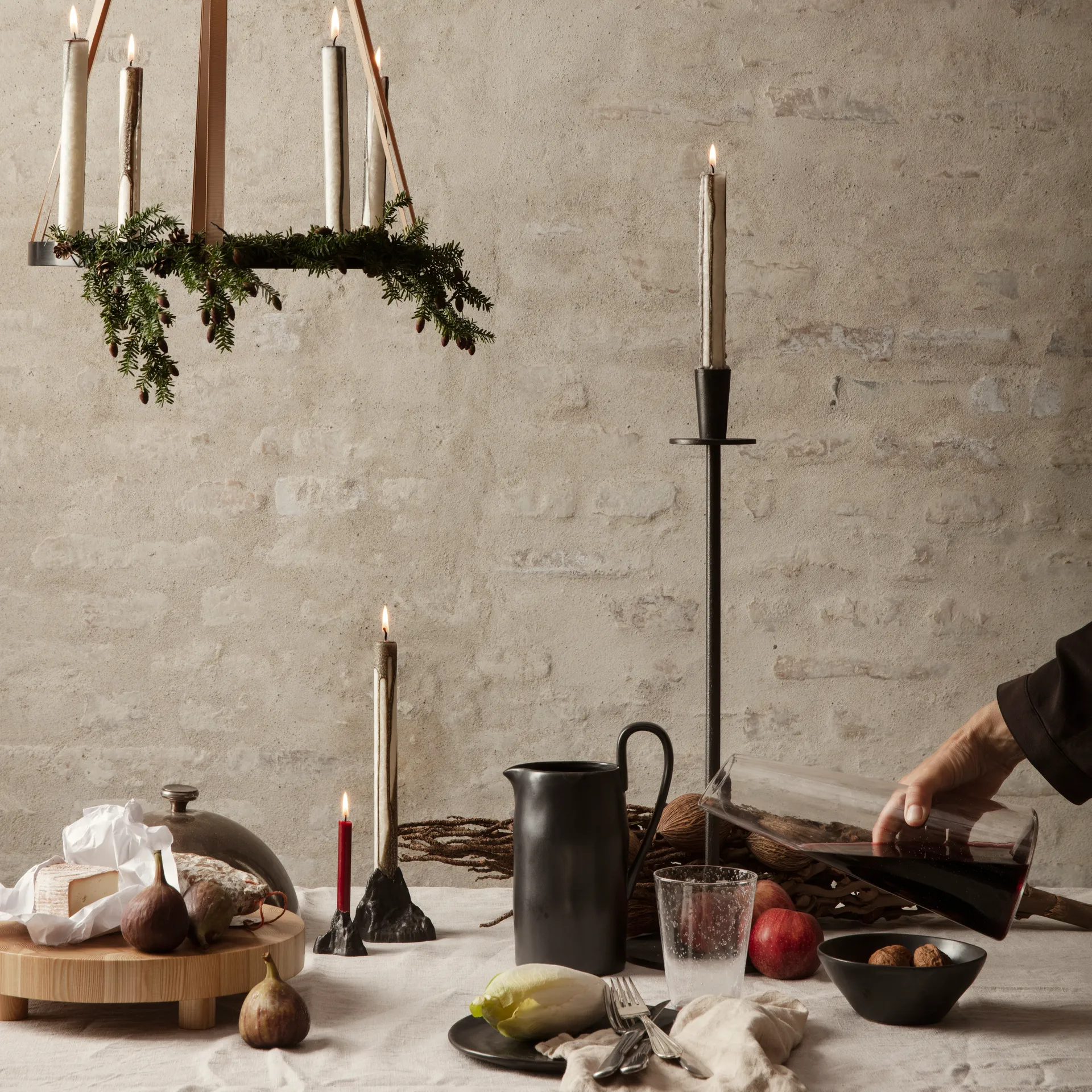 Hoy Kerzenhalter, Schwarz Ferm Living