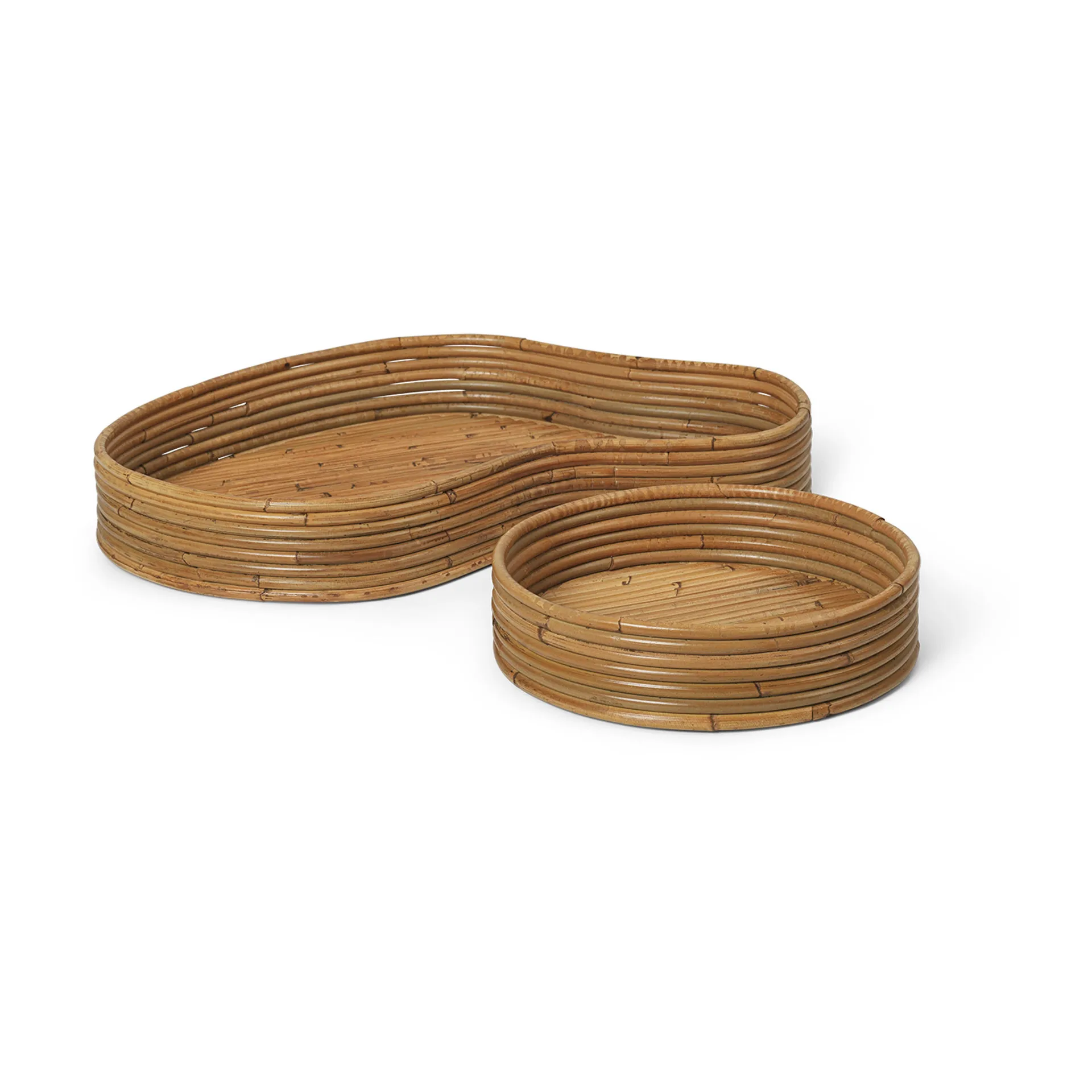 Isola Tabletts 2 Teile, Natural Stained Ferm Living