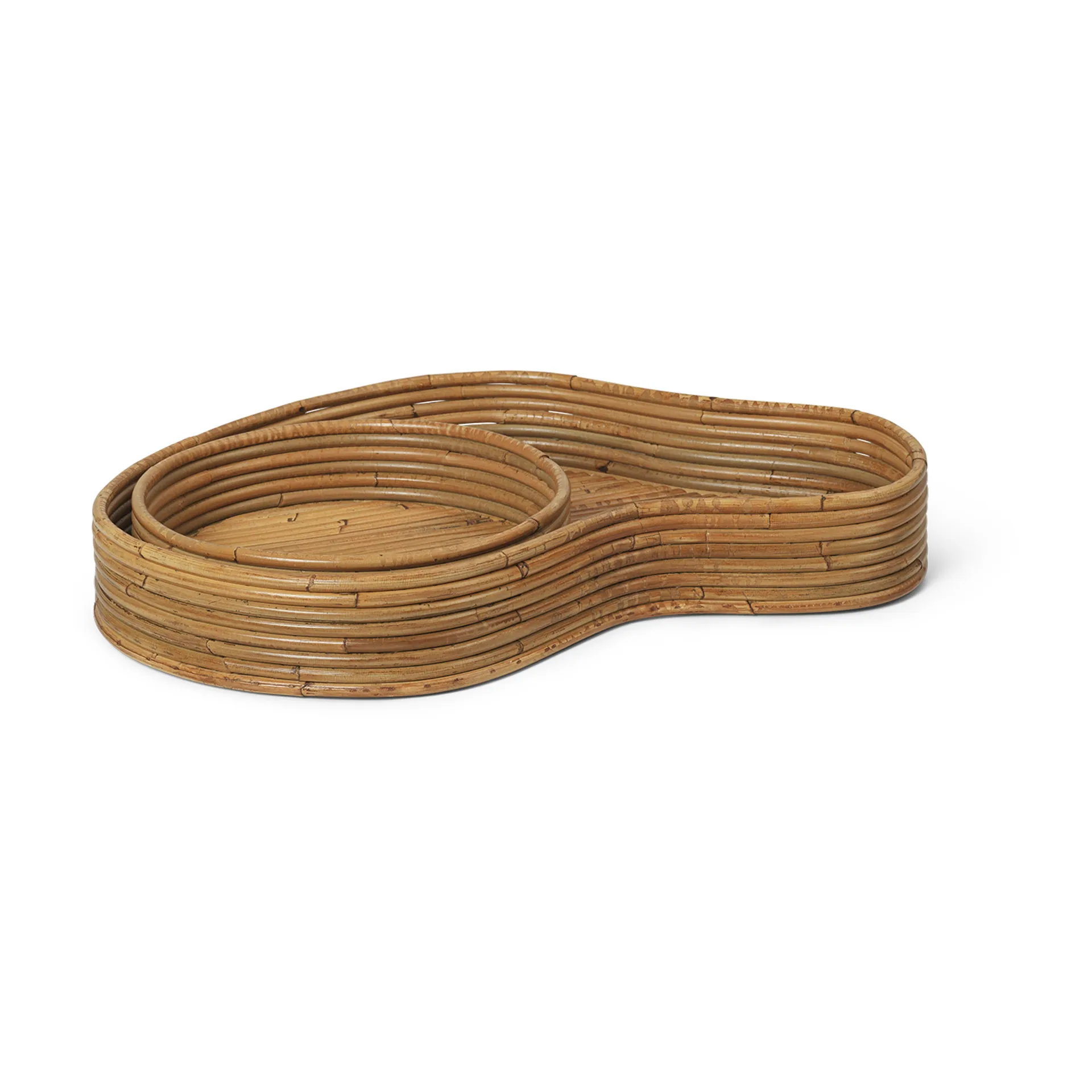 Isola Tabletts 2 Teile, Natural Stained Ferm Living