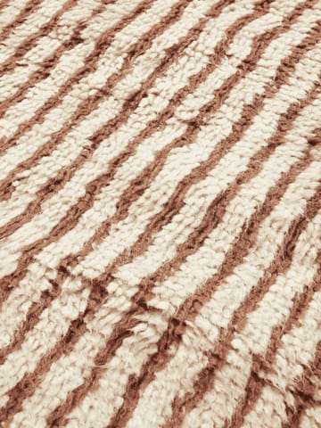 Kami Teppich - Off white-red brown, 80x120 cm - Ferm Living