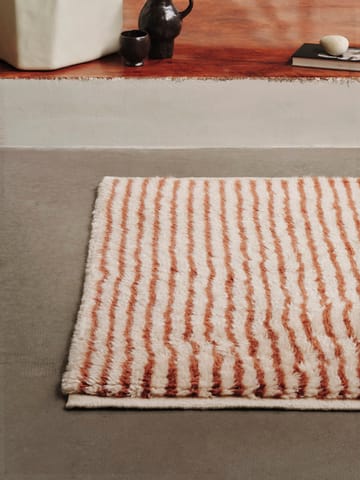 Kami Teppich - Off white-red brown, 80x120 cm - Ferm Living